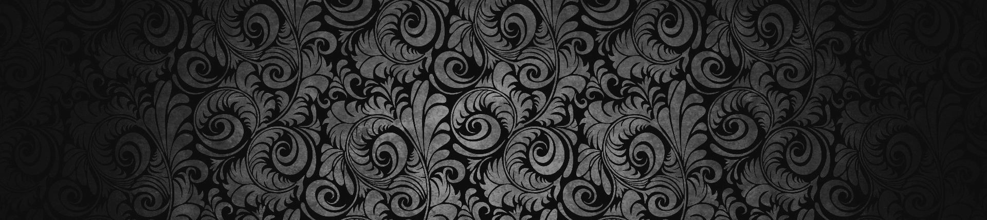 Decorative Black Paisley Background